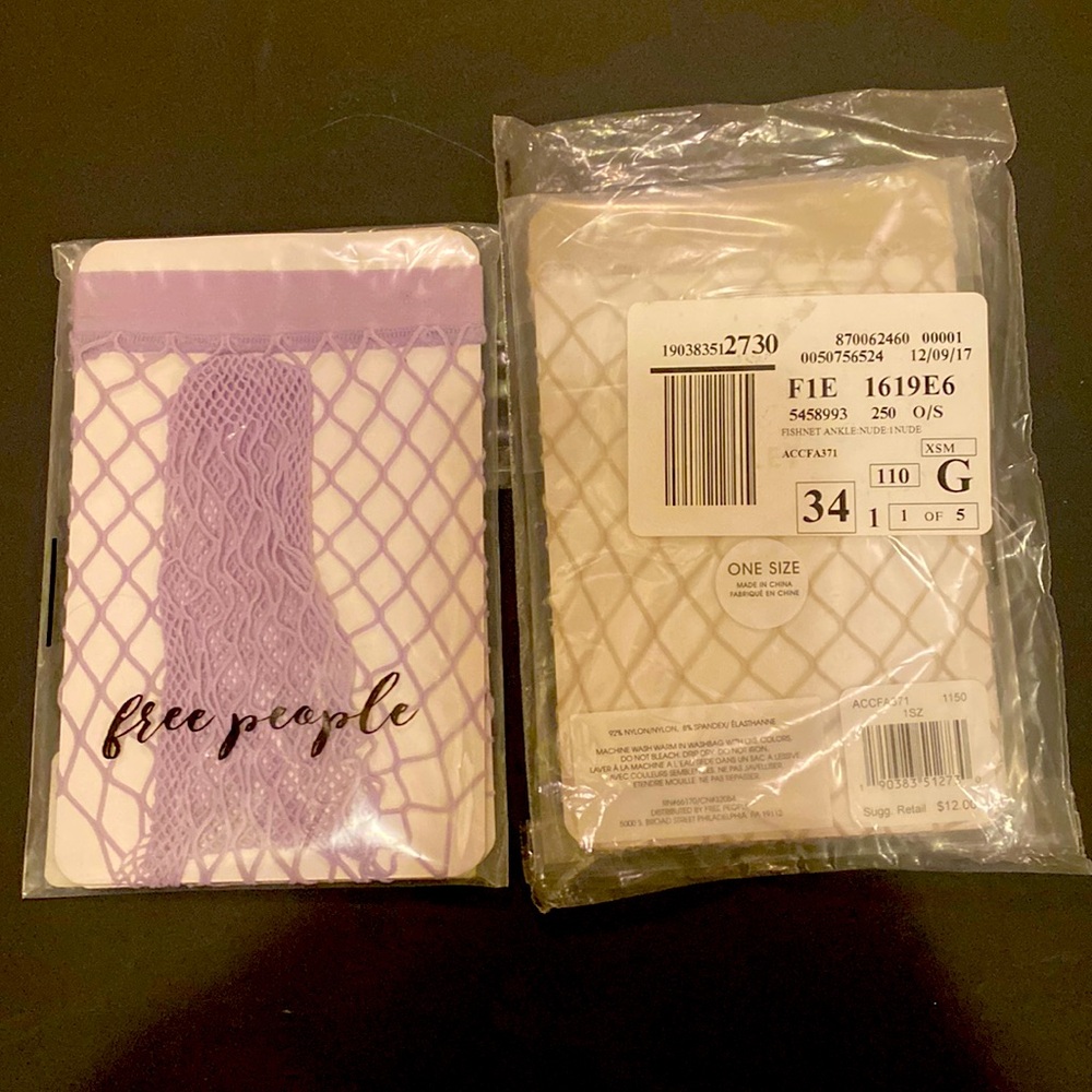 Free people fish net anklets